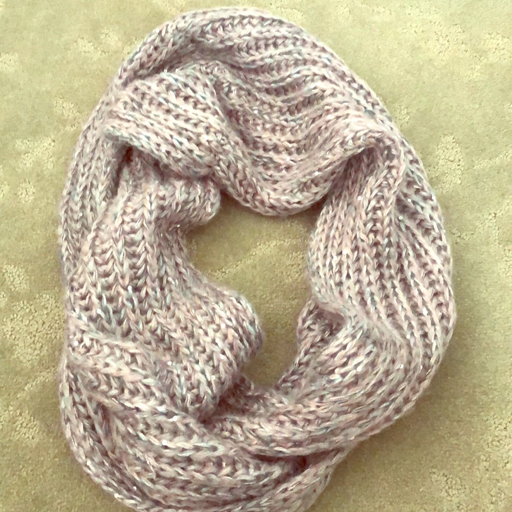 Beautiful Grey knit Infinity Scarf